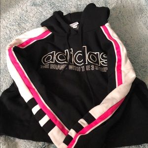 Size Medium Adidas Cropped Hoodie